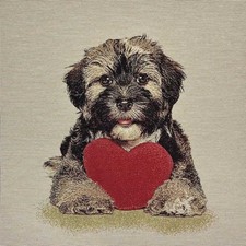 Pannello Gobelin Cane Maltipoo Cuore 45x45 Cm 7723