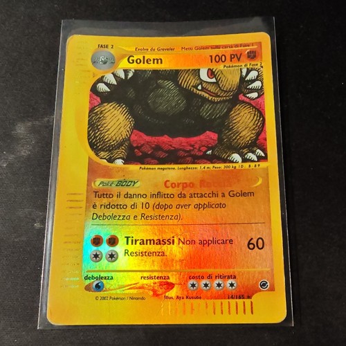 Carta pokemon golem 165 - golem, 14/165