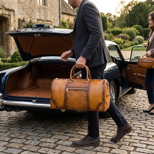 Borsa weekend vintage pelle - weekend,