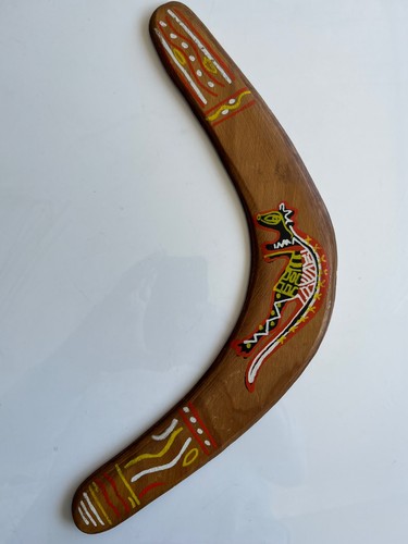 Australian wooden boomerang - wooden,