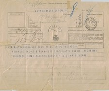 GUERRA 1915/18 TELEGRAMMA DA