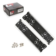 2X Supporto Targa In Acciaio