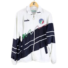 1990-92 Italia Giacca Tuta Diadora M  SHIRT MAILLOT TRIKOT