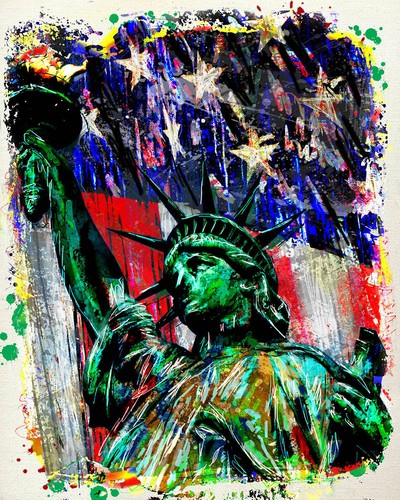 Statua della libertà arte - della,