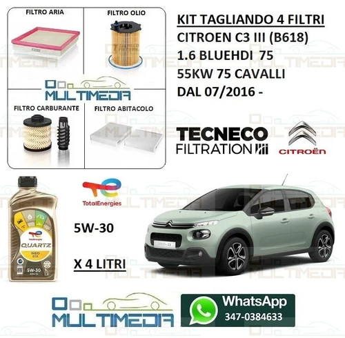 Kit tagliando filtri - tagliando, olio