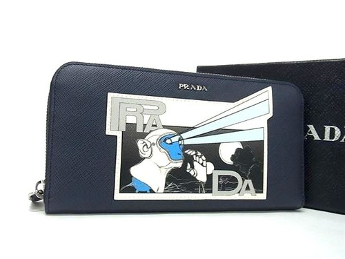 Portafoglio lungo prada stampa - portafoglio,
