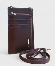 Tracolla cellulare portacarte Piquadro Blue Square. Nuovo E Ultimo 