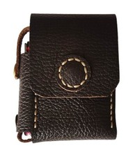 Portasigarette in Vera Pelle con Porta Accendino Il Pellettiere Italiano