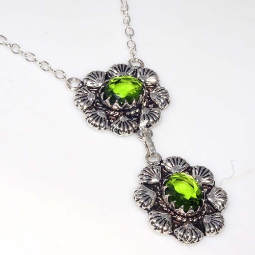 Collana peridoto floreale