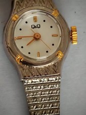 VINTAGE Q&Q MECHANICAL MANUAL WOMEN'S WATCH NOS NEW OLD STOCK WORKING PERFECTLY