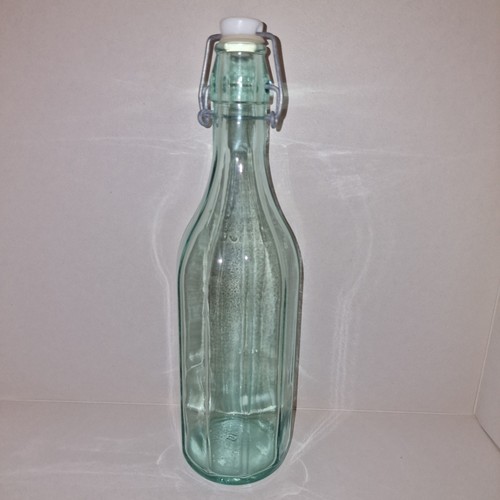 Vintage liter glass bottle - liter,