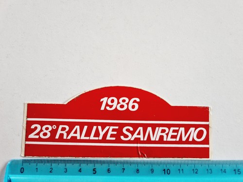 Adesivo rally sanremo - adesivo,