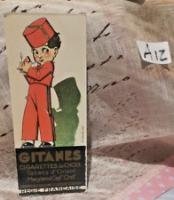 Segnalibro Bookmark In Cromolito Pubblicitario Sigarette Gitanes & Balto - Tabac