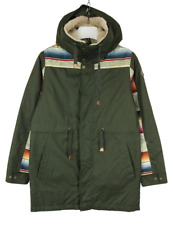 Giacca BURTON Uomo MEDIUM Parka Con Coulisse Cappuccio Motivo Verde