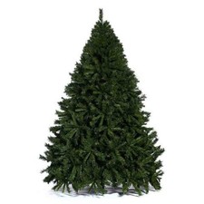 albero di natale 210 CM verde germogliato 1640 rami + sfere pvc colori a scelta