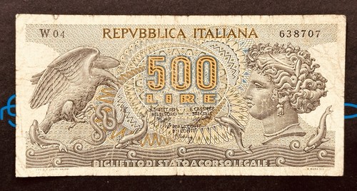 Banconota 500 lire aretusa - r2,