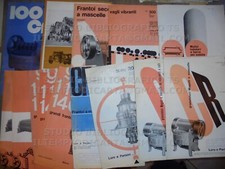 14 Brochure LORO E PASINI granulatori frantoi alimentatori mulini - anni '60