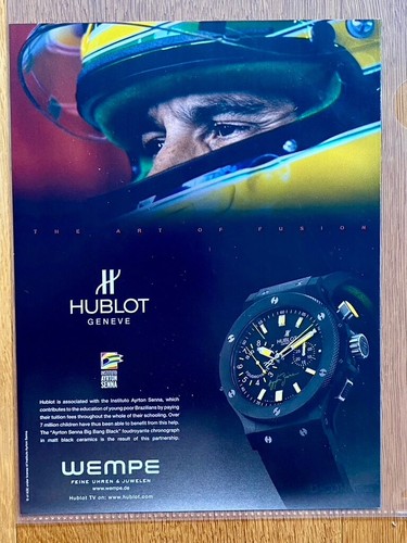 2009 hublot ayrton - hublot, big