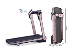  TAPIS ROULANT pieghevole elettrico JK Fitness Supercompact 48 Pink 2.75 hp