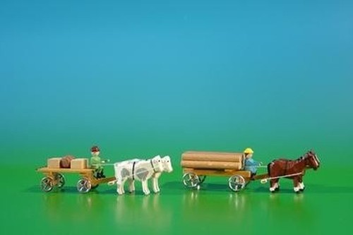 Miniature carrelli legno - miniature, in