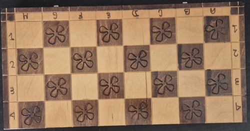 Scacchiera legno fatta - scacchiera, in