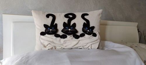 Cuscino fatto mano - fatto, con