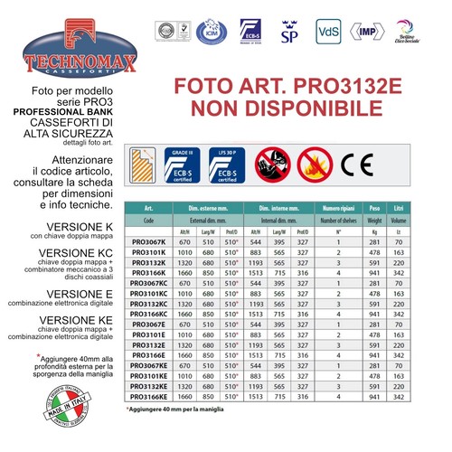 Cassaforte technomax alta - cassaforte,