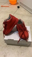 Scarpe Rosse Neonato Bambino Falcotto Stringe Scarponcello Pelle 20