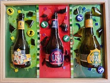 Quadro Con Vetro Bottiglie