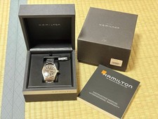 Orologio Hamilton Khaki Field Auto H70455133 38mm Quadrante Nero Cinturino Argento Funzionante