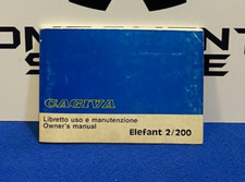 LIBRETTO USO E MANUTENZIONE CAGIVA ELEFANT 2/200 NUOVO ORIGINALE
