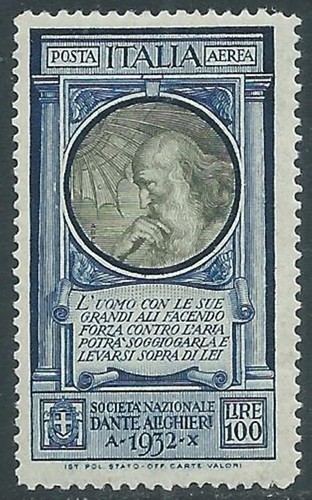 1932 regno posta - regno, dante