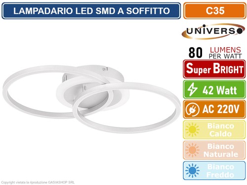Plafoniera lampadario led smd - lampadario,