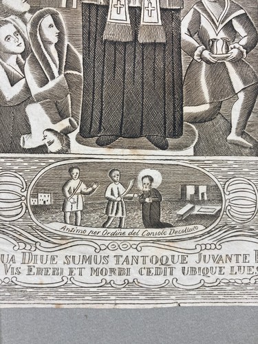 Antica stampa devozionale - antica,