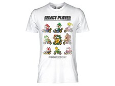 T-shirt Super Mario Kart Maglia 100% Cotone a Maniche Corte Bambino