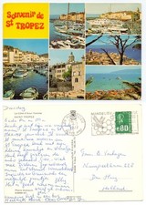 125313 - Souvenir de Saint-Tropez - Cartolina, viaggiata 6.7.1977