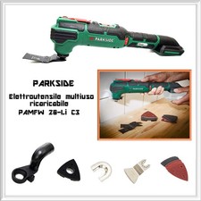 Parkside Utensile Multifunzione Oscillante Senza Fili Ricaricabile PAMFW 20