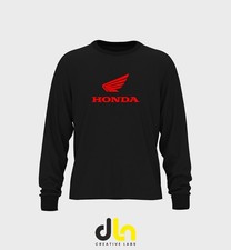 FELPA girocollo  TRIBUTO HONDA nera bianca  xs s m l xl 2xl 3xl