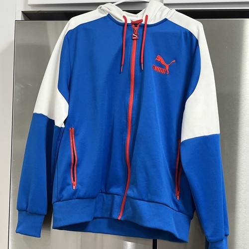 Felpa con cappuccio zip puma - con,
