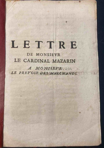 Lettre der le - (mazarinades),