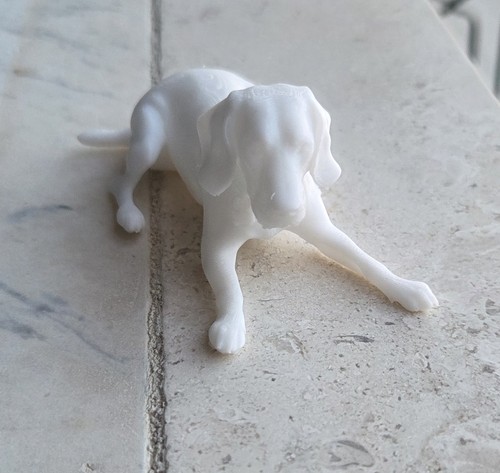 Statuetta beagle sdraiato
