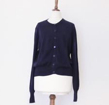 Cardigan girocollo in seta e