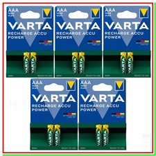 10 batterie ricaricabili AAA