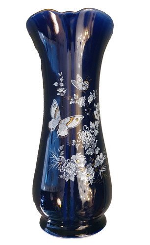 Vaso arpo blu cobalto - vaso,