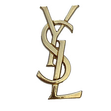 Pin's YSL - Haute Couture - doré - Gold tone - Pin High Quality  - VINTAGE 80