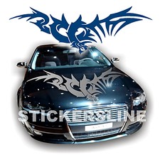 Adesivo DRAGO tribale per