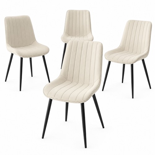 Set sedie pranzo - 4, crema