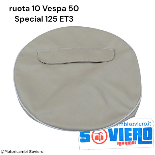 Copriruota beige con tasca