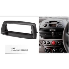 Mascherina autoradio 1DIN Fiat Grande Punto  grigio antracite