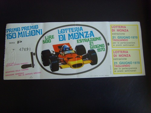 Biglietto lotteria monza - biglietto,